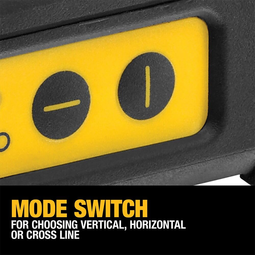 DEWALT line laser ranges up to 165 ft with detector for long layouts