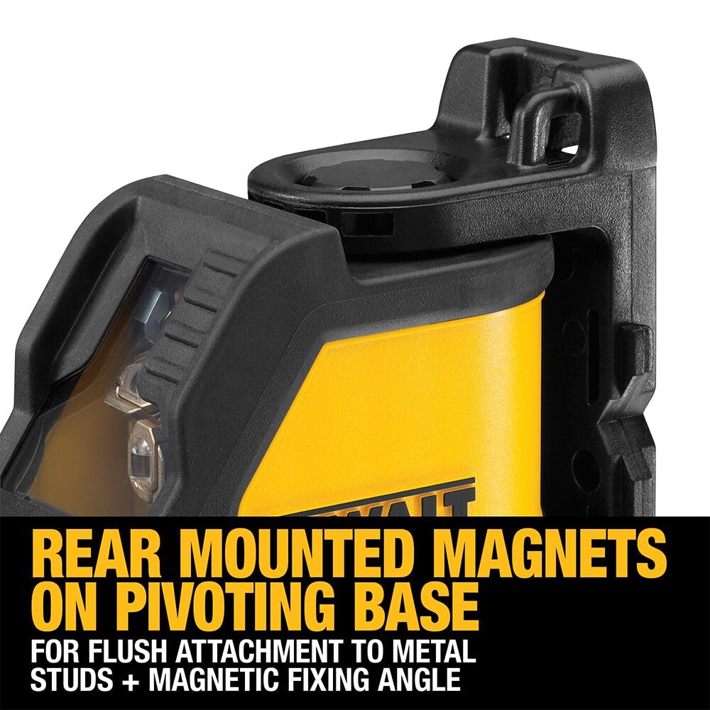 DEWALT line laser with IP54 rating resists dust and splashes
