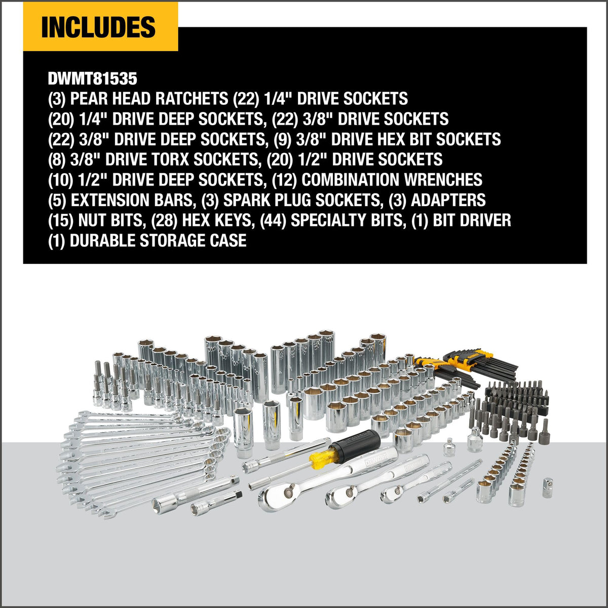 DEWALT 1/2 in drive sockets for heavy-duty automotive work