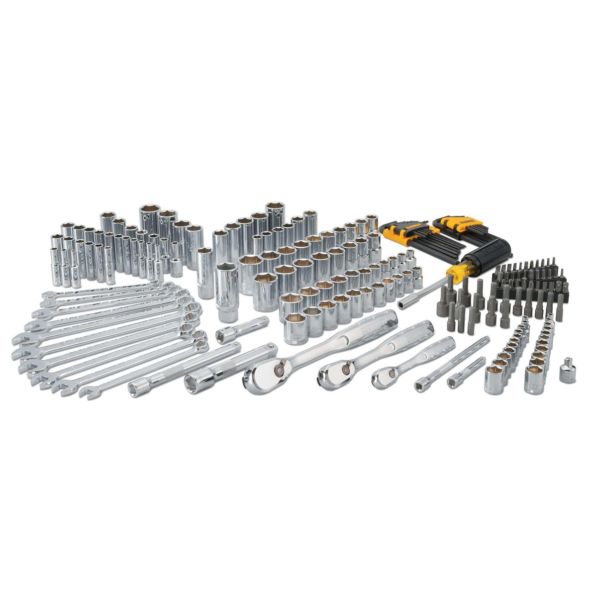 DEWALT DWMT81534 72-tooth ratchets offer precise control in tight spaces.