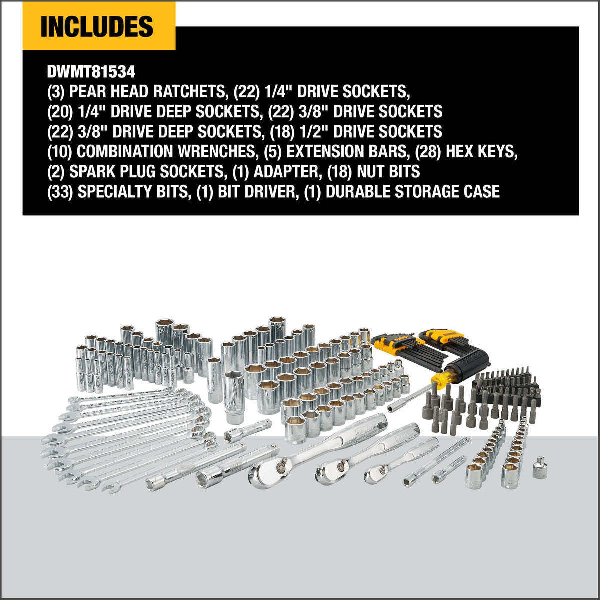 DEWALT DWMT81534 anti-slip driver handle enhances comfort during long jobs.
