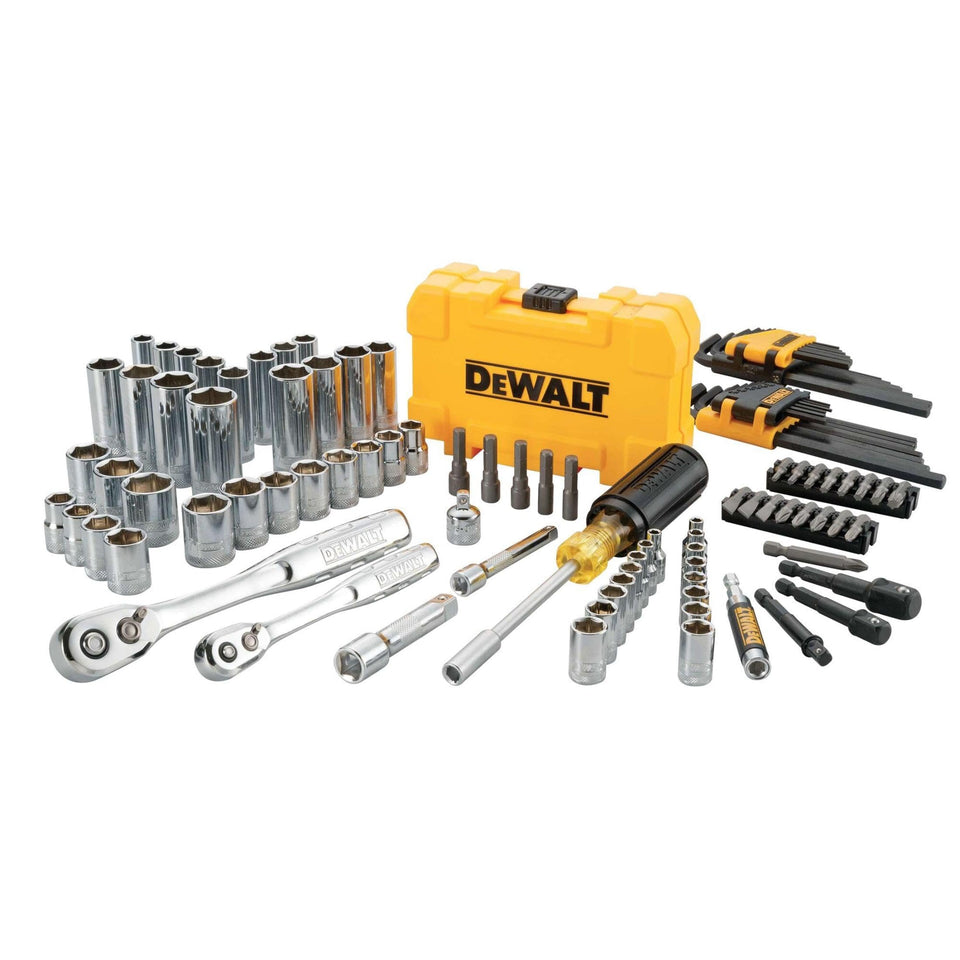 DEWALT mechanics tools kit and socket set with DirectTorque for secure fastener grip.