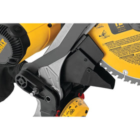 DEWALT miter saw vertical clearance helps base molding nesting