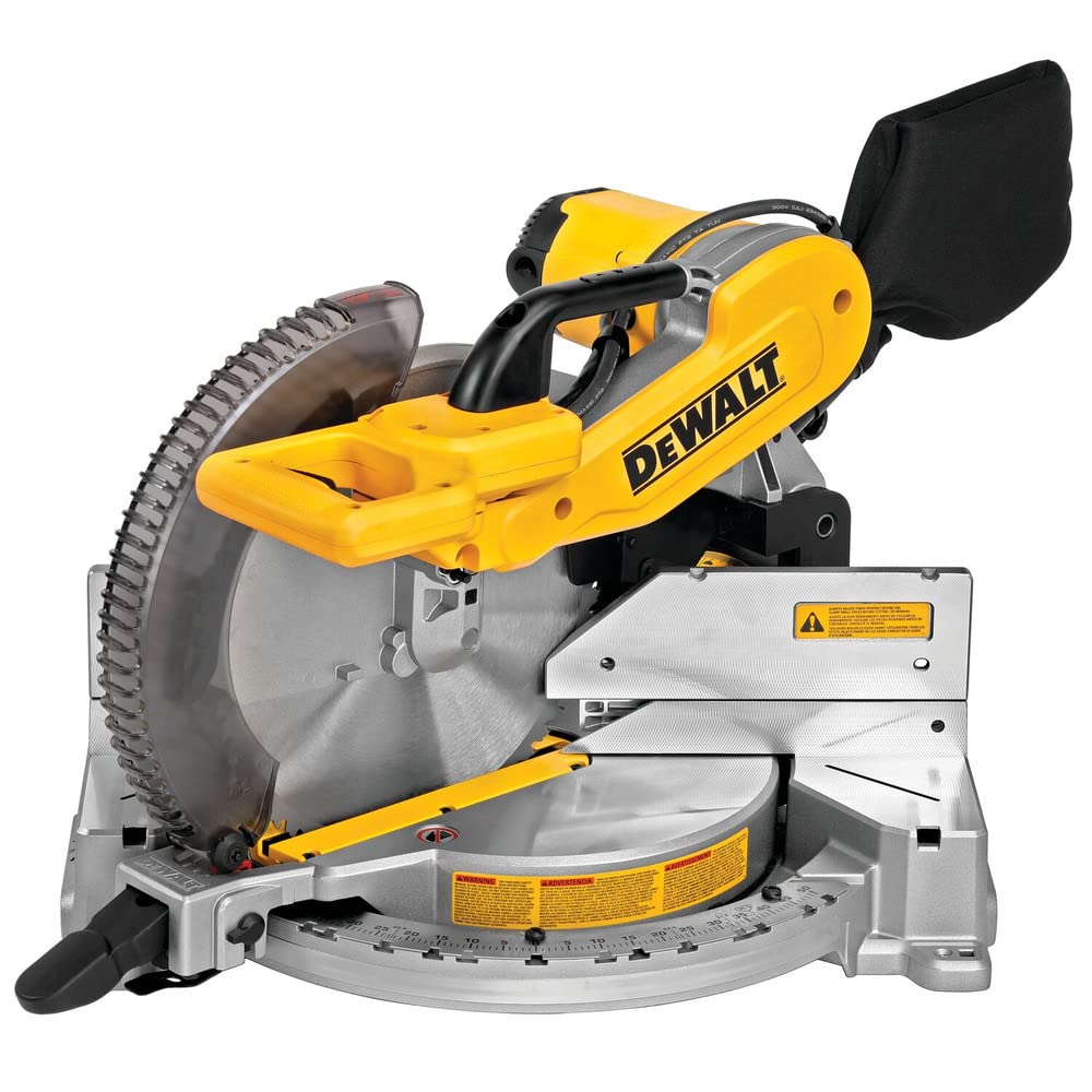 DEWALT miter saw double-bevel 0-48 left-right for versatile angles