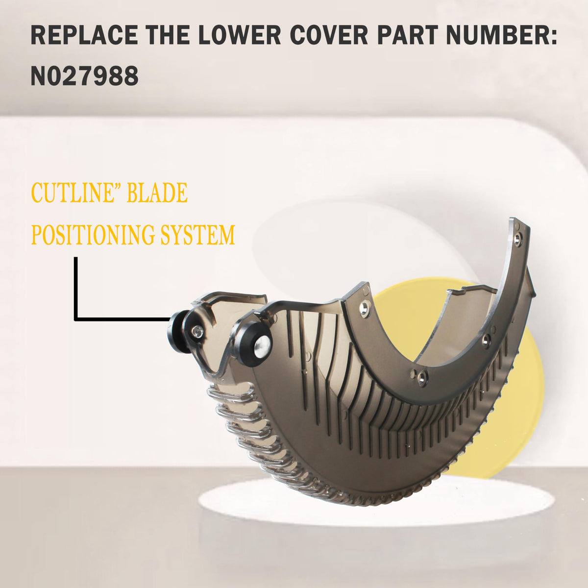 DeWalt DHS790 lower guard, durable design for long-term safety.