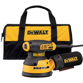 DEWALT DWE6423K front view showing compact profile for close approach