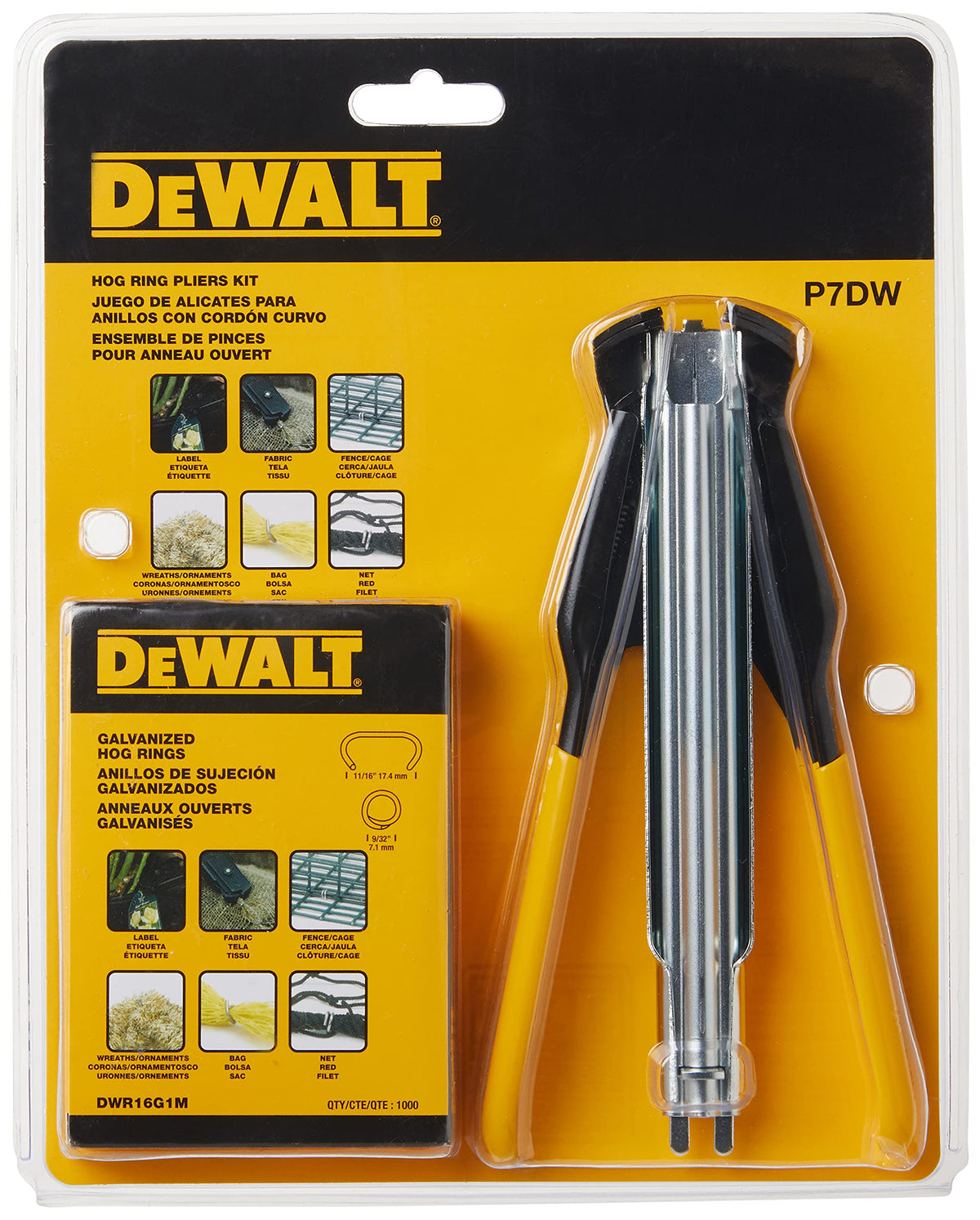P7DW pliers with spring-loaded magazine for quick, one-handed use.