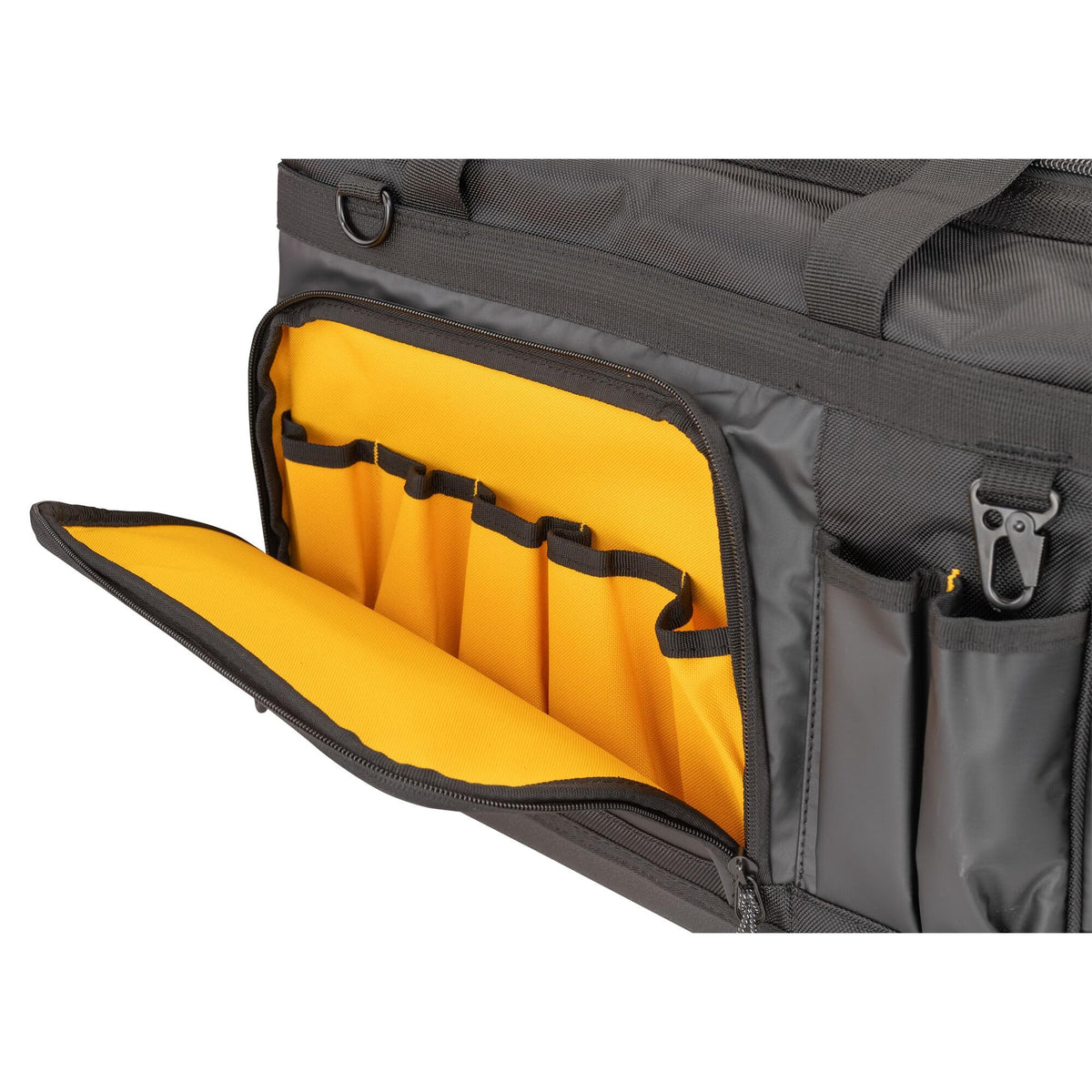 DEWALT padded shoulder strap for comfortable long carries