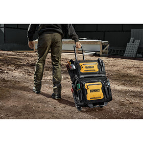 DEWALT personal belongings compartment adds secure space for extras.