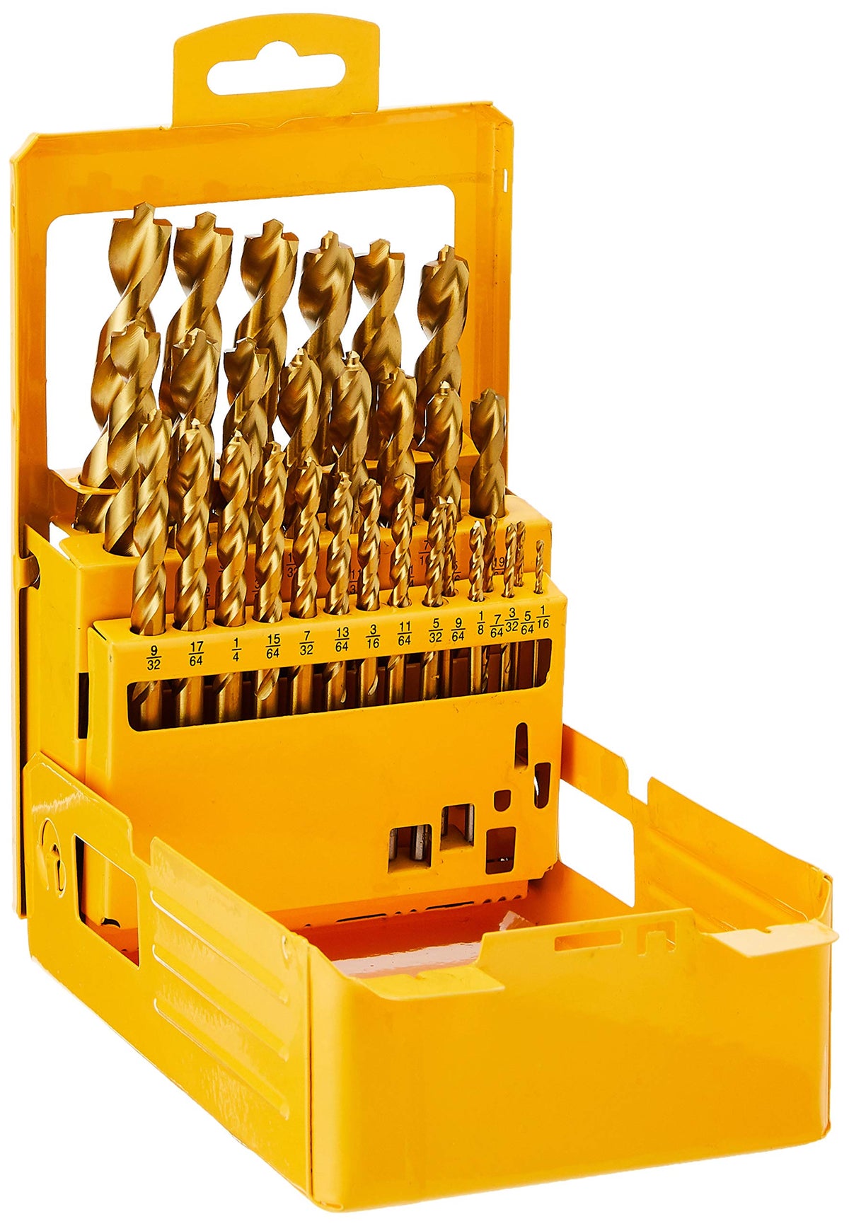 DEWALT pilot point close-up shows clean entry for precise holes.