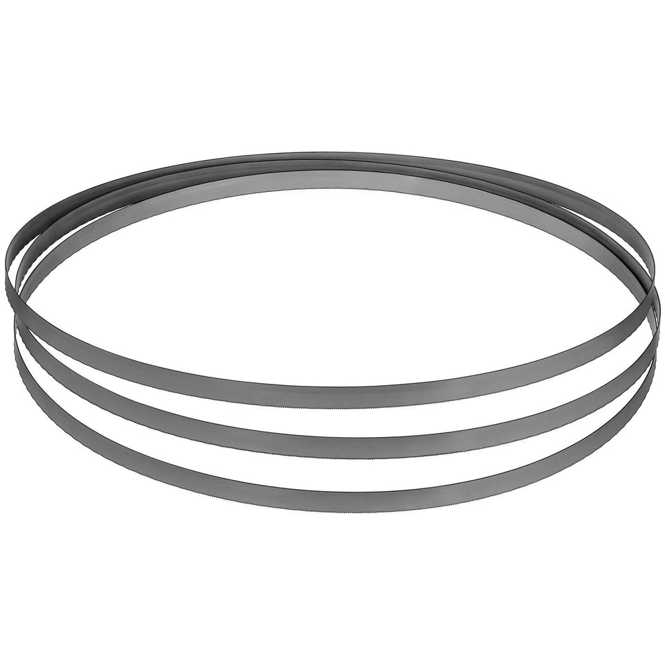 DEWALT portable band saw blade 44-7/8 inch highlighting heat and wear resistance