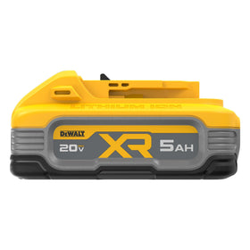 DEWALT Powerstack 5Ah battery rugged and durable for tough jobsite use