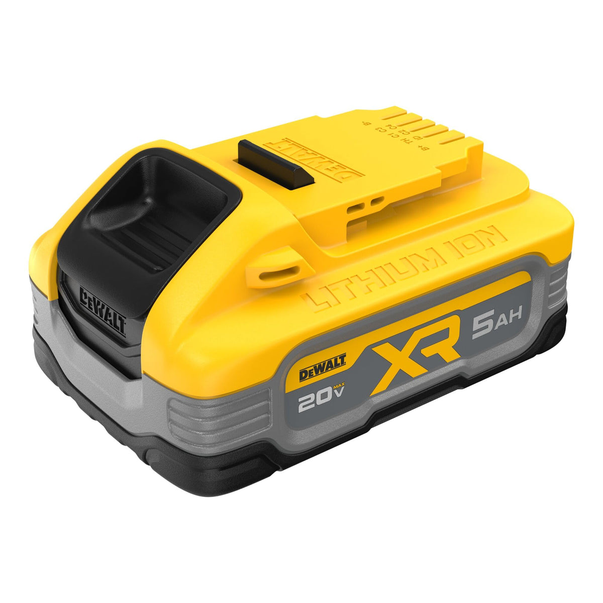 DEWALT Powerstack 5Ah battery delivering peak power for demanding tasks