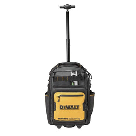DEWALT Pro Backpack on Wheels 46 pockets to keep tools organized on site.