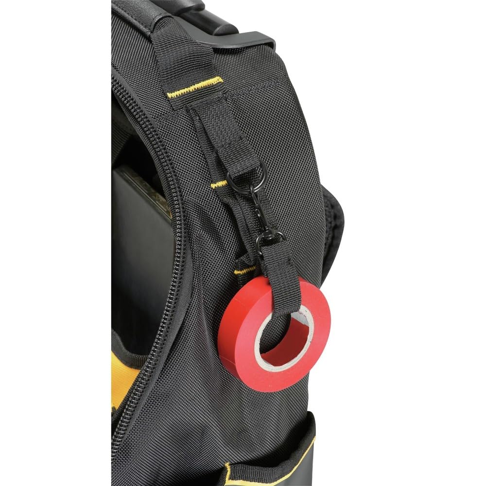 DEWALT Pro Backpack on Wheels ideal for pros needing organized gear on the move.