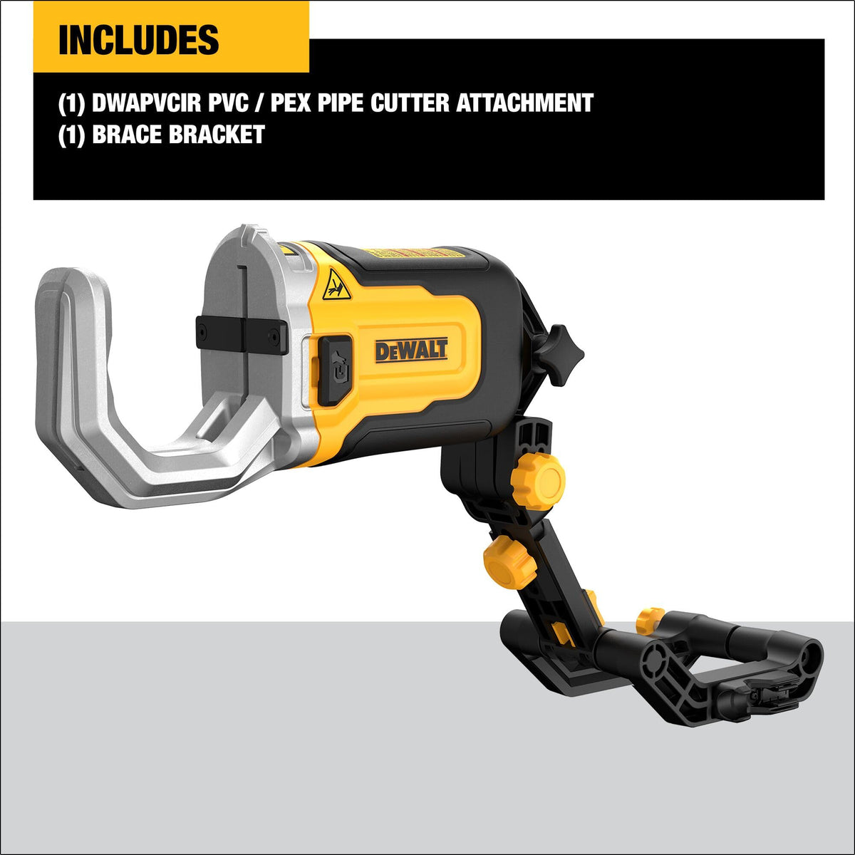 DEWALT Quick-Change brace system switches from cut to drive.
