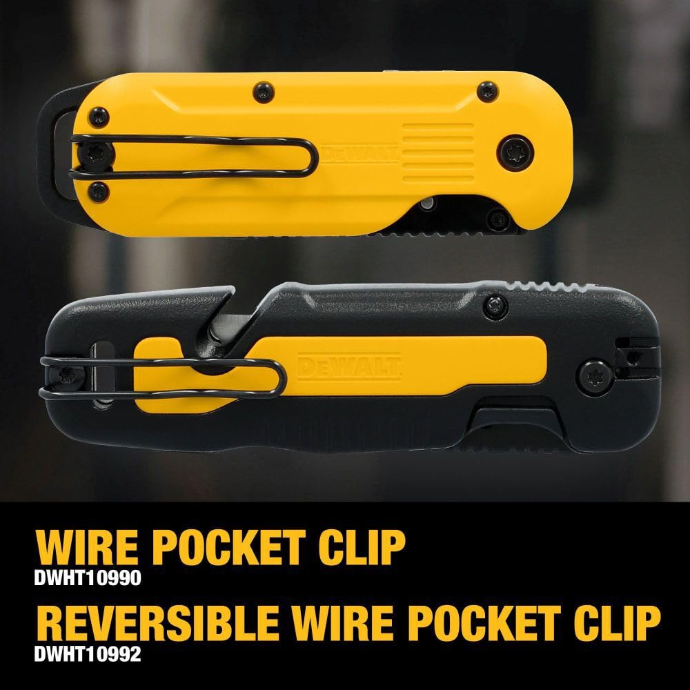DEWALT Quick-change lever enabling fast blade changes.