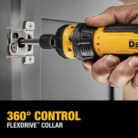 DEWALT quick-load bit retention keeps bits secure during use.