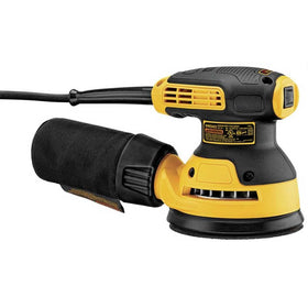 DEWALT DWE6423 dust port ready to connect to a vacuum for cleaner work.