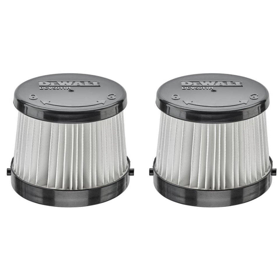 DEWALT replacement HEPA filter for DCV5011H pack with dual filters for high efficiency