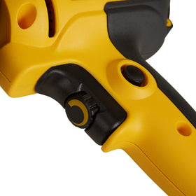 DEWALT ergonomic mid-handle design reduces fatigue during extended use.