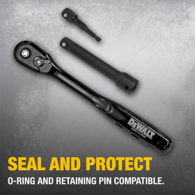DEWALT SAE and metric sockets offering versatile fastener fits