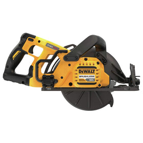 DEWALT saw bevels to 53 degrees with precise stops