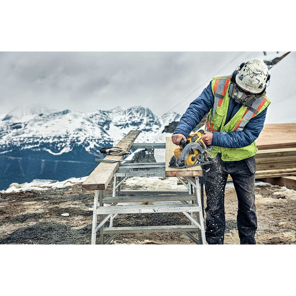 DEWALT rafter hook for convenient tool hanging between cuts