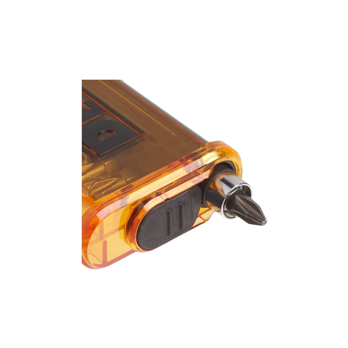 DEWALT self-retracting guide sleeve reduces wobble and protects fingers