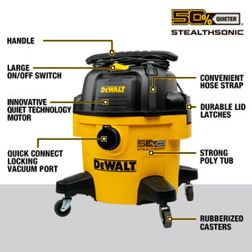 DEWALT StealthSonic vacuum floor brush demonstrates versatile cleaning for floors.