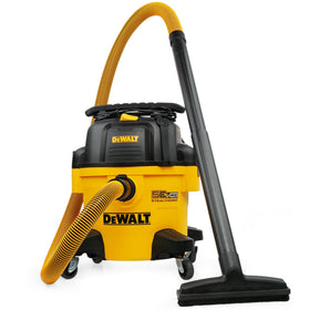 DEWALT StealthSonic vacuum front view highlighting compact, portable design for job sites.