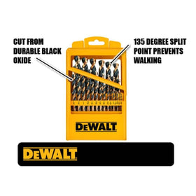 DEWALT tapered-web design adds durability to resist breakage during heavy-duty drilling