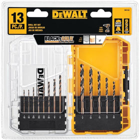 DEWALT tapered-web close-up communicates durability against breakage during drilling.