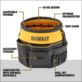 DEWALT TOUGHCASE pocket secures essentials during transport