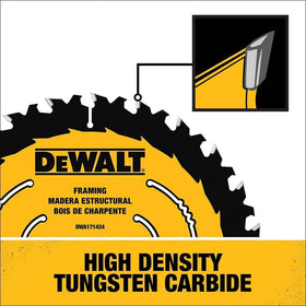 DEWALT ToughCoat coating reduces friction and gum buildup during cuts.