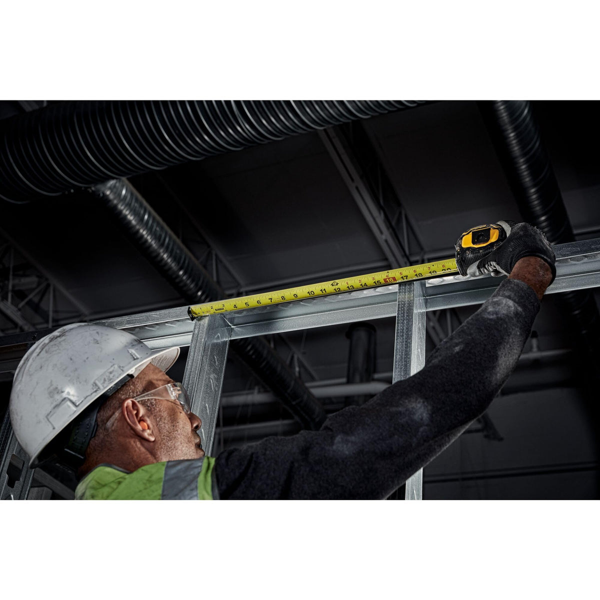 DEWALT ToughSeries magnetic hook attachment for quick, secure measurements on metal surfaces