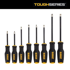 DEWALT ToughSeries 8pc tips with MAXFIT design for secure contact