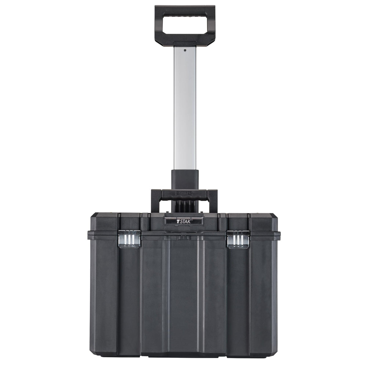 DEWALT TSTAK bi-material top handle provides comfortable carrying