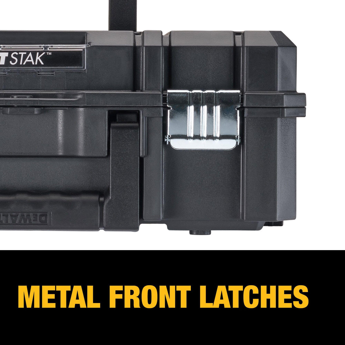 DEWALT TSTAK II on-site portability with sturdy carry handle