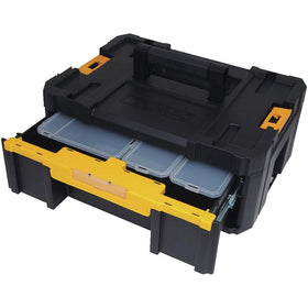 DEWALT TSTAK III removable cups for quick access to small parts.