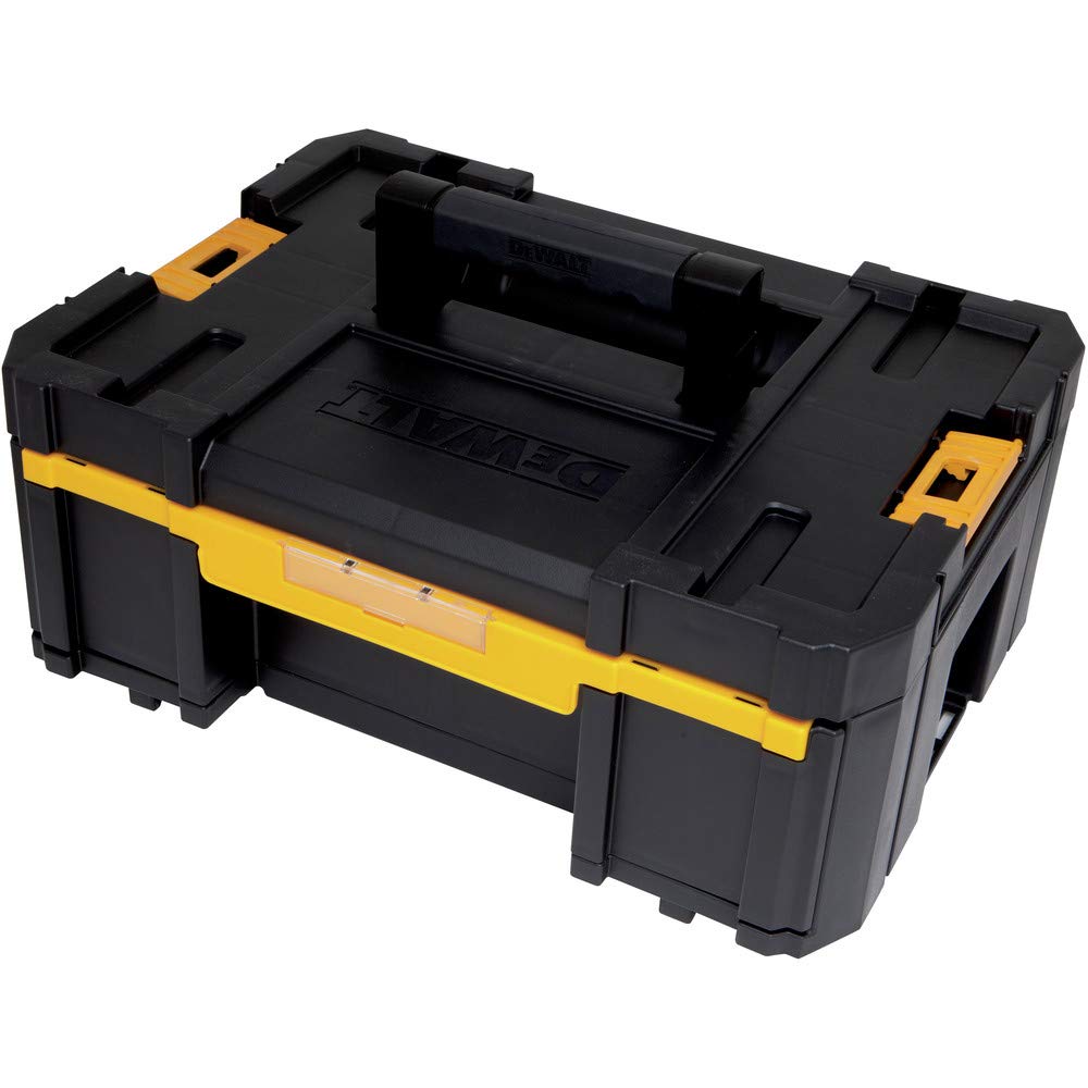 DEWALT TSTAK III drawer open showing removable cups for small parts.