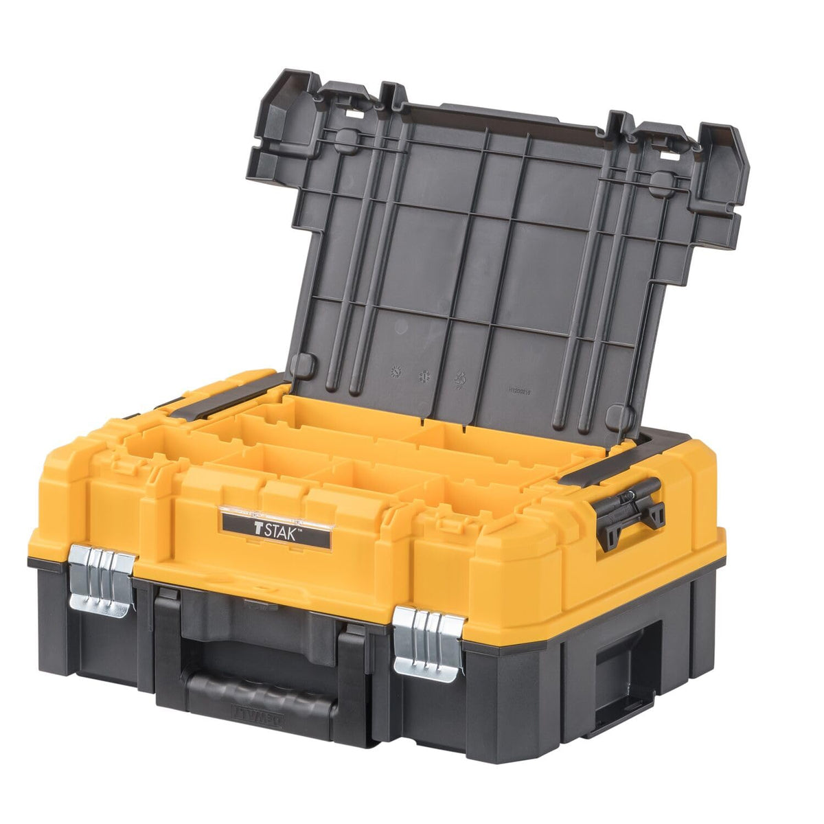 DEWALT TSTAK Long Handle removable cups organize drills and bits.