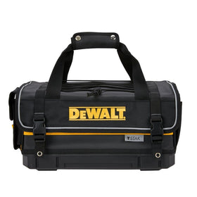 DEWALT TSTAK Tool Bag stain-resistant cover suits messy workshop environments.