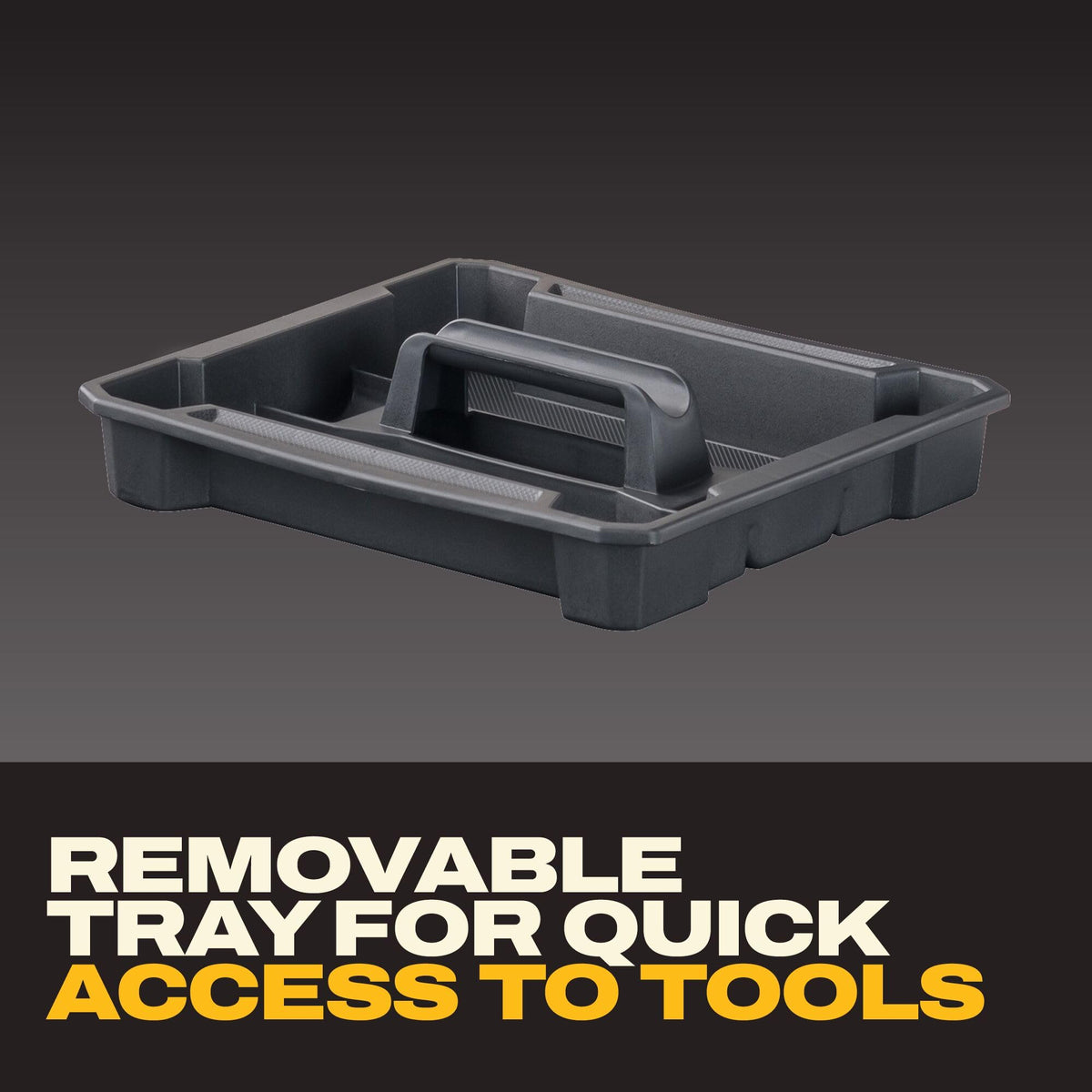 DEWALT TSTAK water debris resistant shell protecting contents on rugged sites