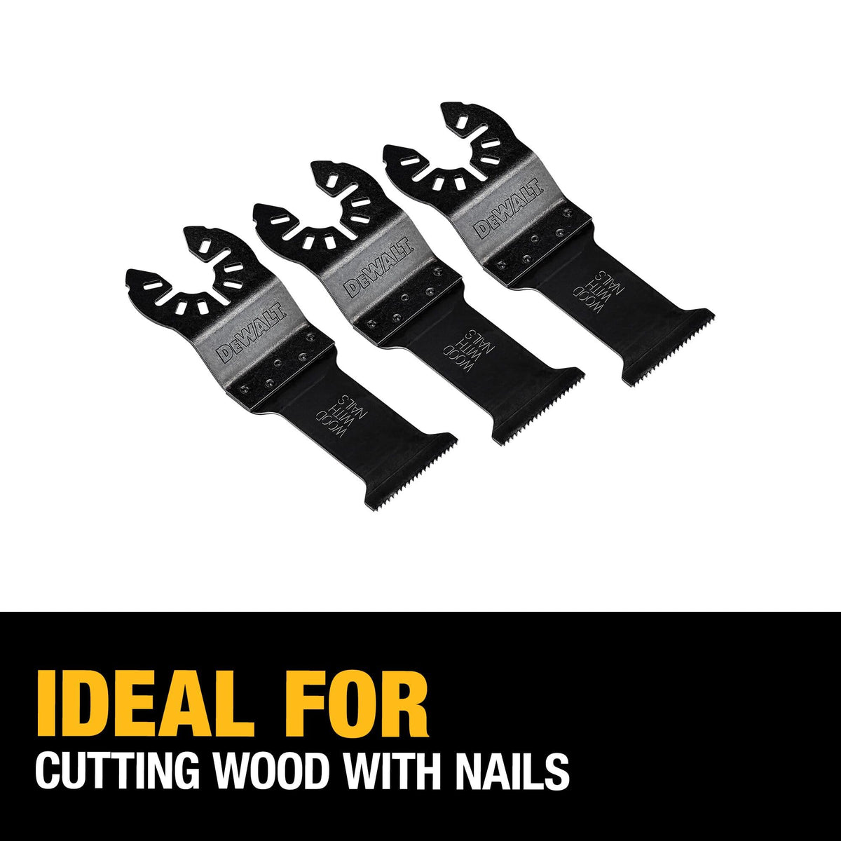 DEWALT universal fitment oscillating blade fits major brands adapter-free