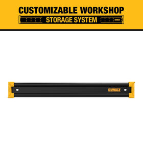 DEWALT workbench mount rail showcasing a secure installation beside the bench.