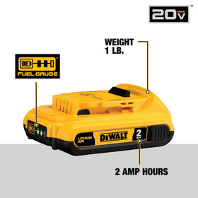 DEWALT XR 4Ah battery in use with a cordless tool for extended sessions