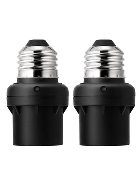 DEWENWILS light sensor socket on an E26/E27 bulb for automatic dusk-to-dawn lighting.