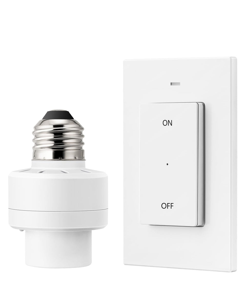 DEWENWILS remote-control light socket enables simple light control from across the room.
