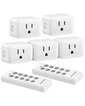 DEWENWILS wireless control outlet front view for effortless remote control of hard-to-reach devices